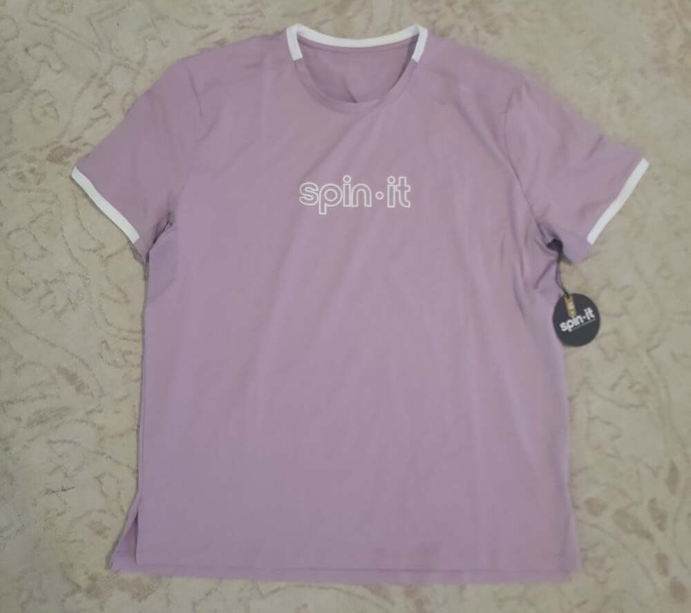 Tail Spin It Tail Men’s shirt Sz Large levander Shirt Gym Run Bike NWT. DW